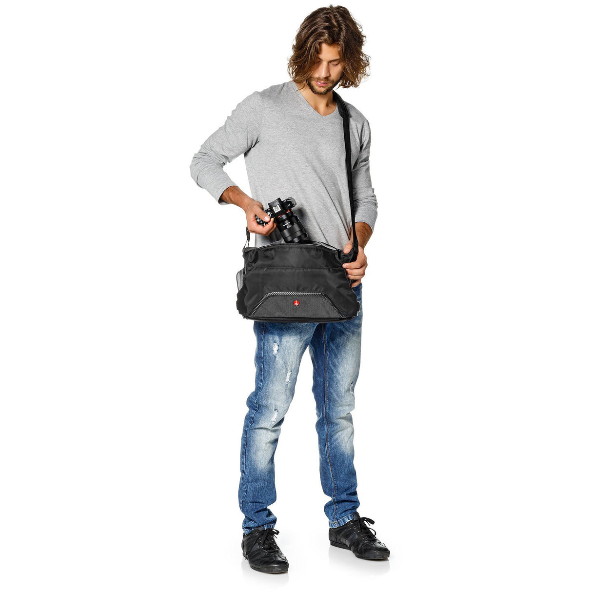 Manfrotto Small Advanced Pixi Messenger Bag Gray