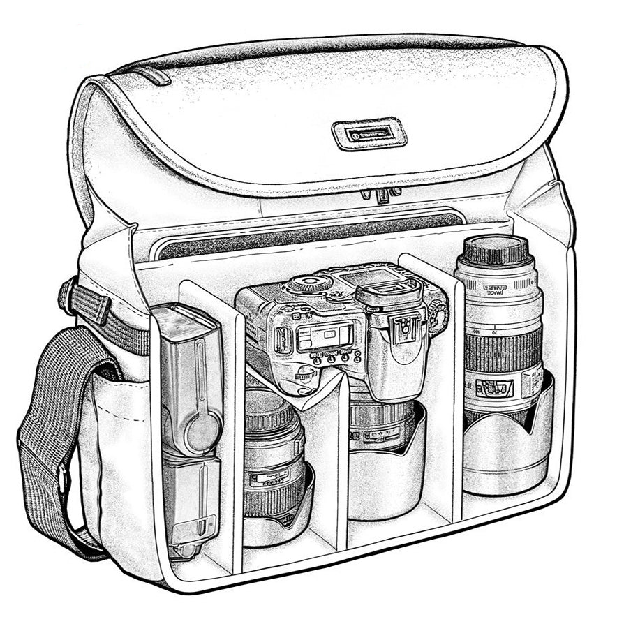 Tamrac Apache 4 Camera/Tablet Bag (Brown)