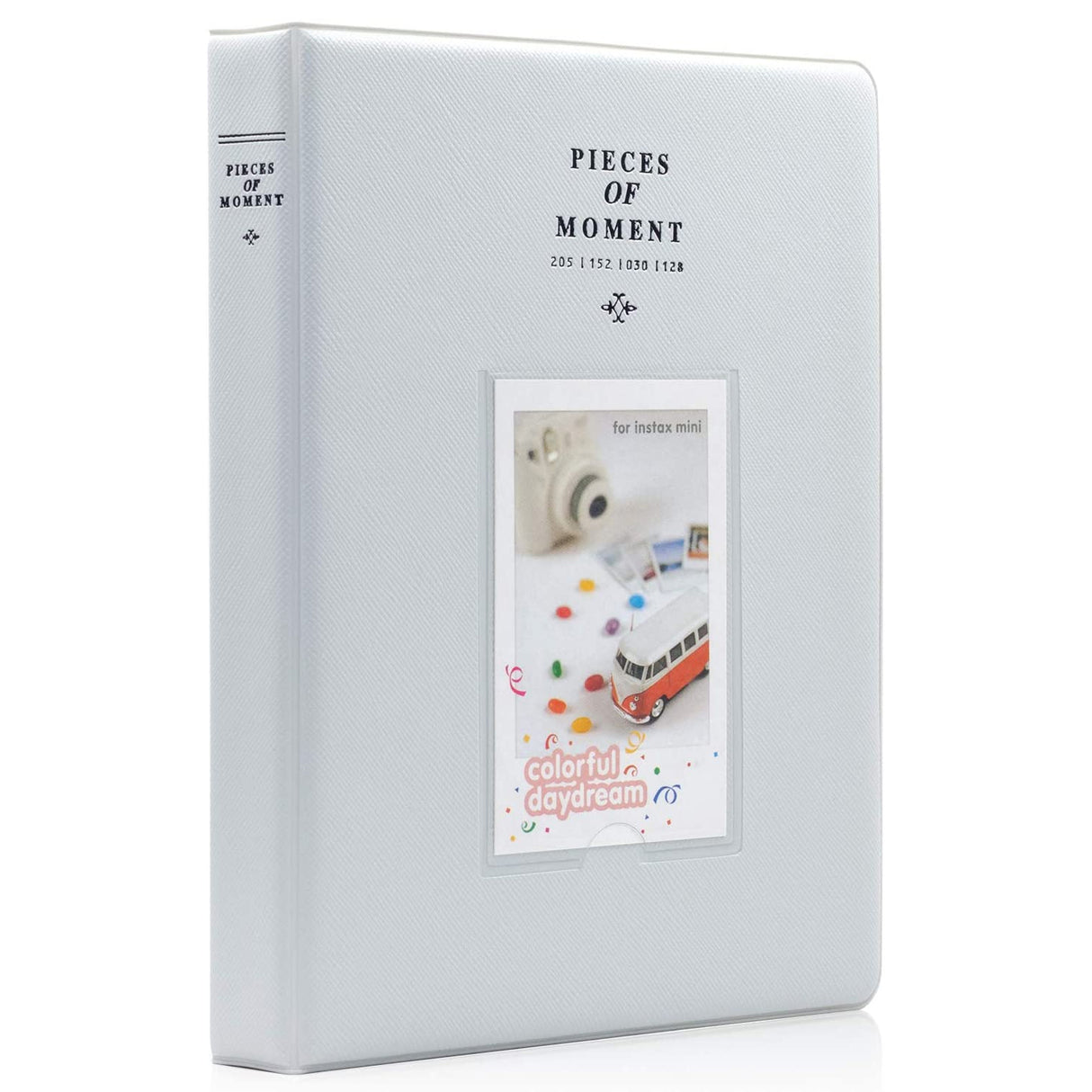 Zenko 128 Pockets album for Instax Mini 9 8 25 50s 70 90 Film (Smokey White) Album