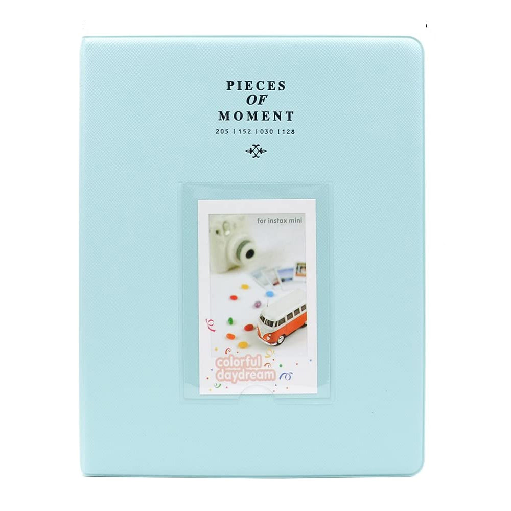 Zenko 128 Pockets album for Instax Mini 9 8 25 50s 70 90 Film (Ice Blue) Album