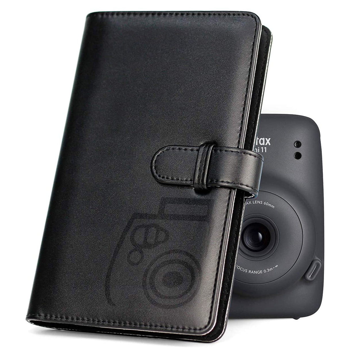 ZENKO 96-Sheets Album For Mini 11 9 7 8 25 50 90 40Film (3 inch) Charcoal gray