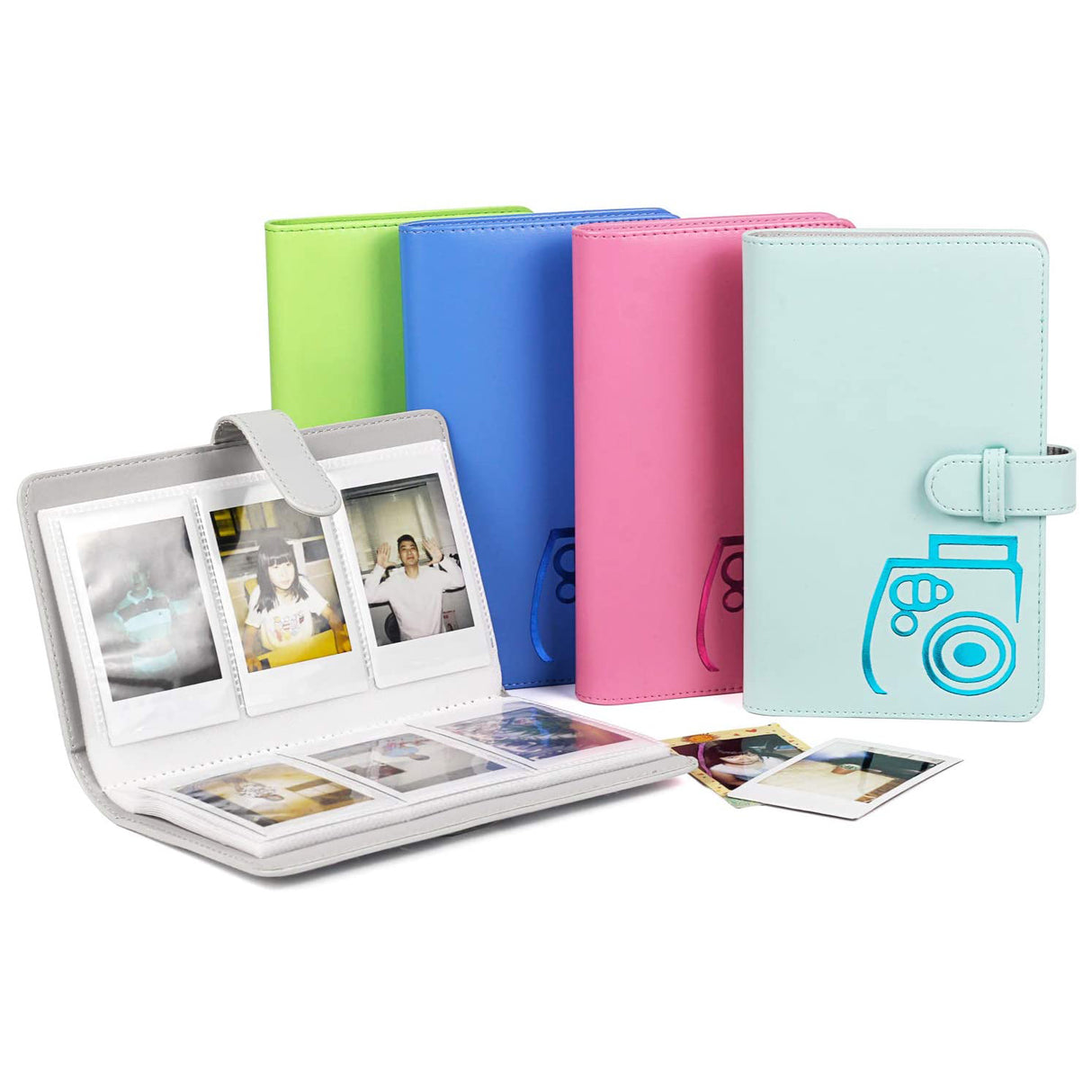 ZENKO 96-Sheets Album For Mini 11 9 7 8 25 50 90 40Film (3 inch) Cobalt blue