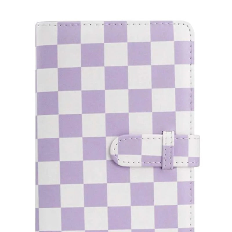 ZENKO 96-Sheets Album For Mini Film (3 inch) Purple Checkboard