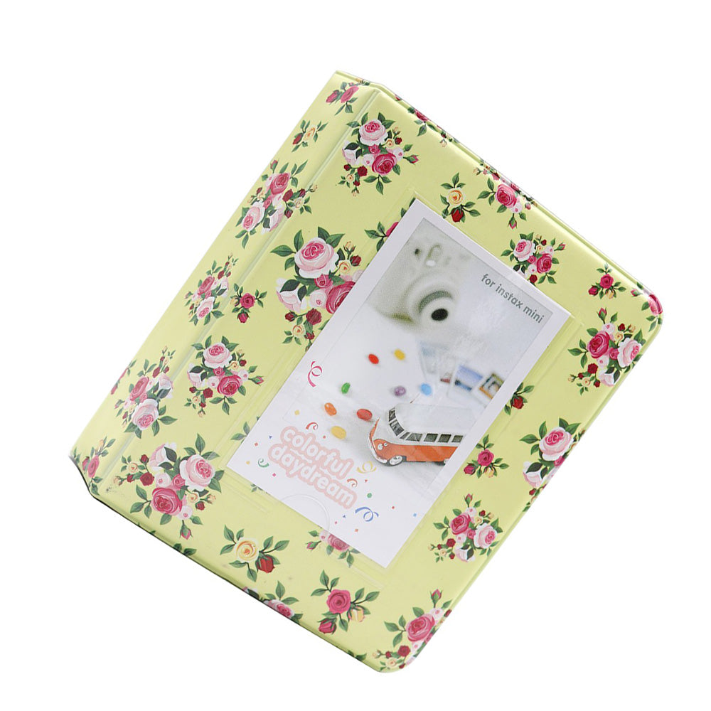 ZENKO INSTAX 64 BEAUTIFUL FLOWER PHOTO ALBUM YELLOW