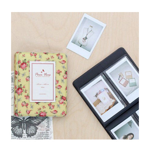 ZENKO INSTAX 64 BEAUTIFUL FLOWER PHOTO ALBUM YELLOW