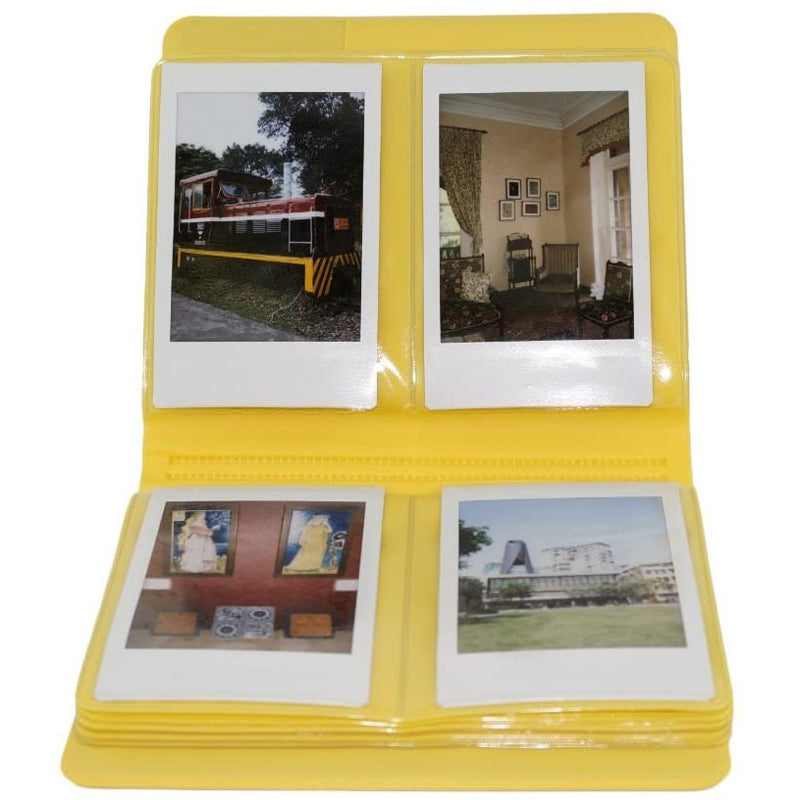 ZENKO INSTAX CANDY PHOTO ALBUM 64 SHEET FOR MINI FILM YELLOW