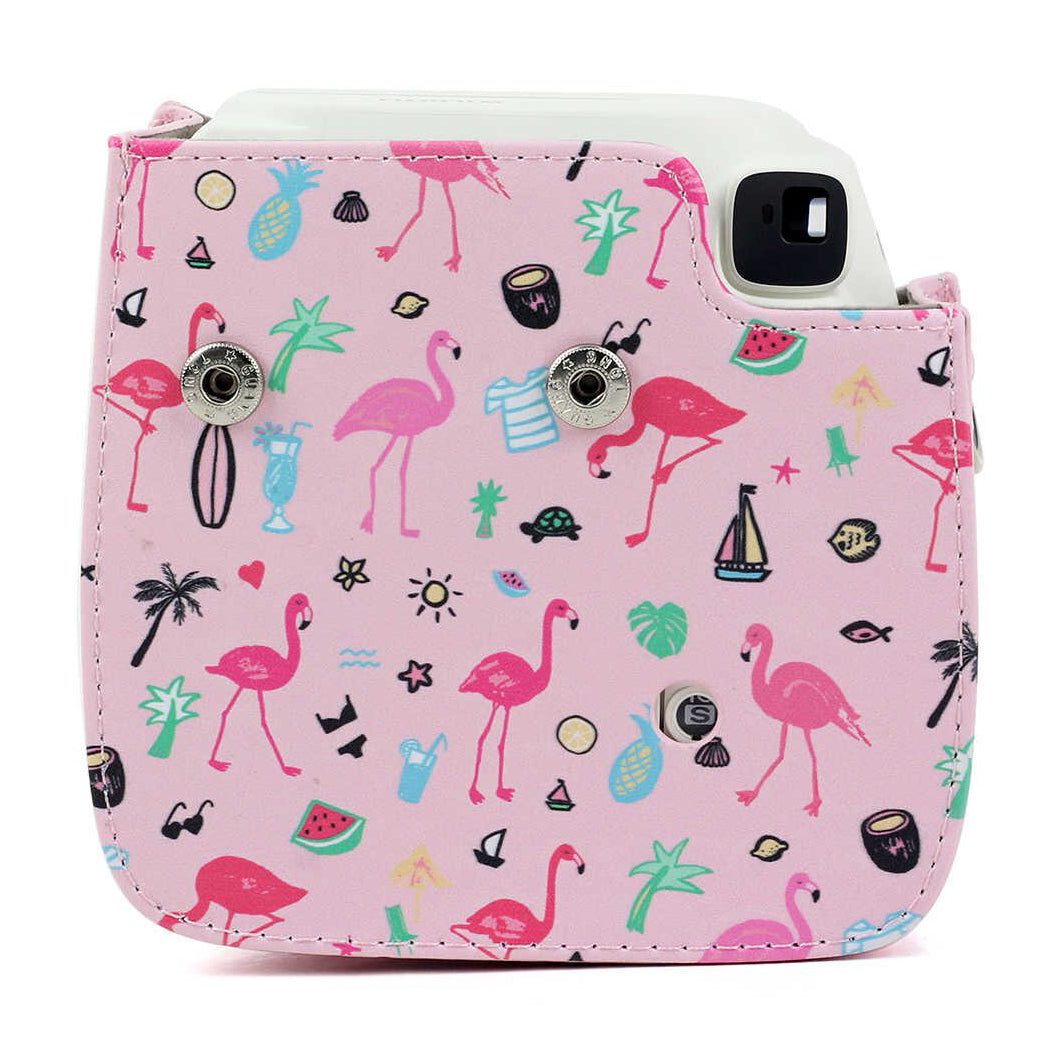 ZENKO Instax Mini 90 Instant Camera PU Case Flamingo watermelon