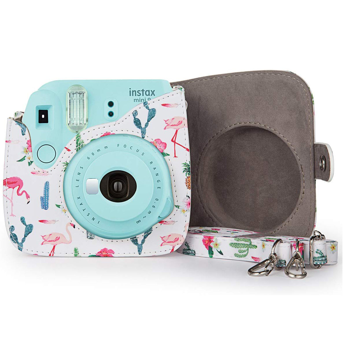 ZENKO MINI 11 INSTAX CAMERA POUCH BAG Cactus flamingos
