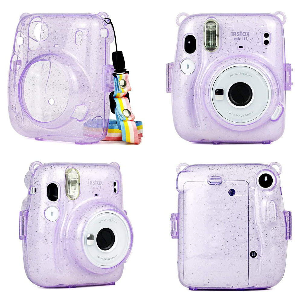 ZENKO MINI 11 INSTAX CAMERA POUCH BAG Glister Purple