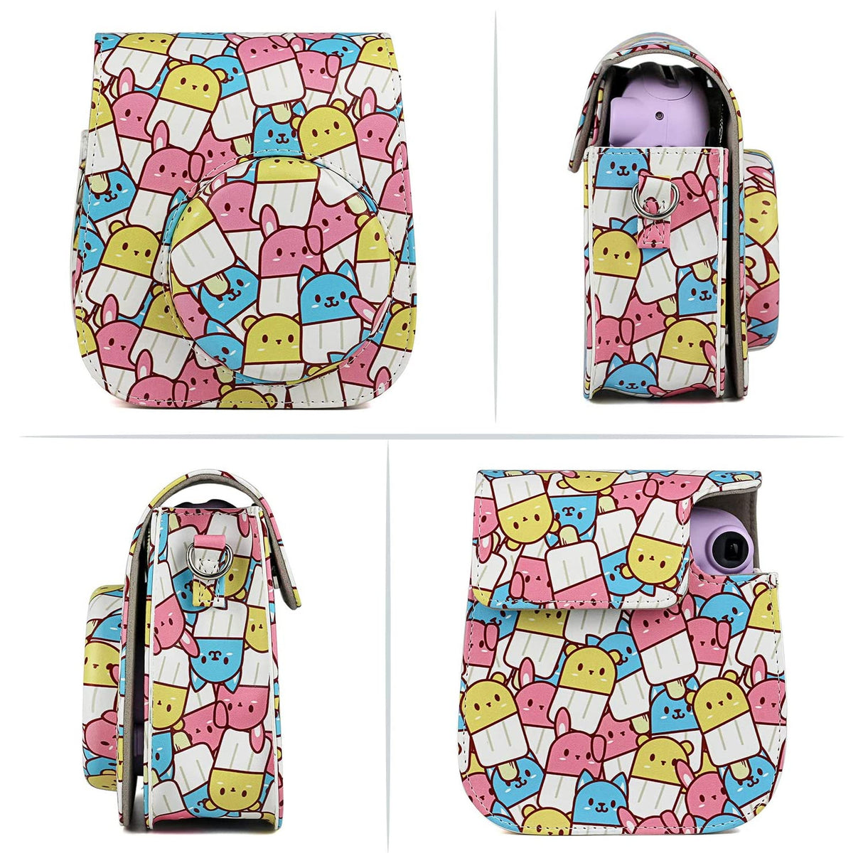 ZENKO MINI 11 8 8+ 9 INSTAX CAMERA POUCH BAG Animal ice cream