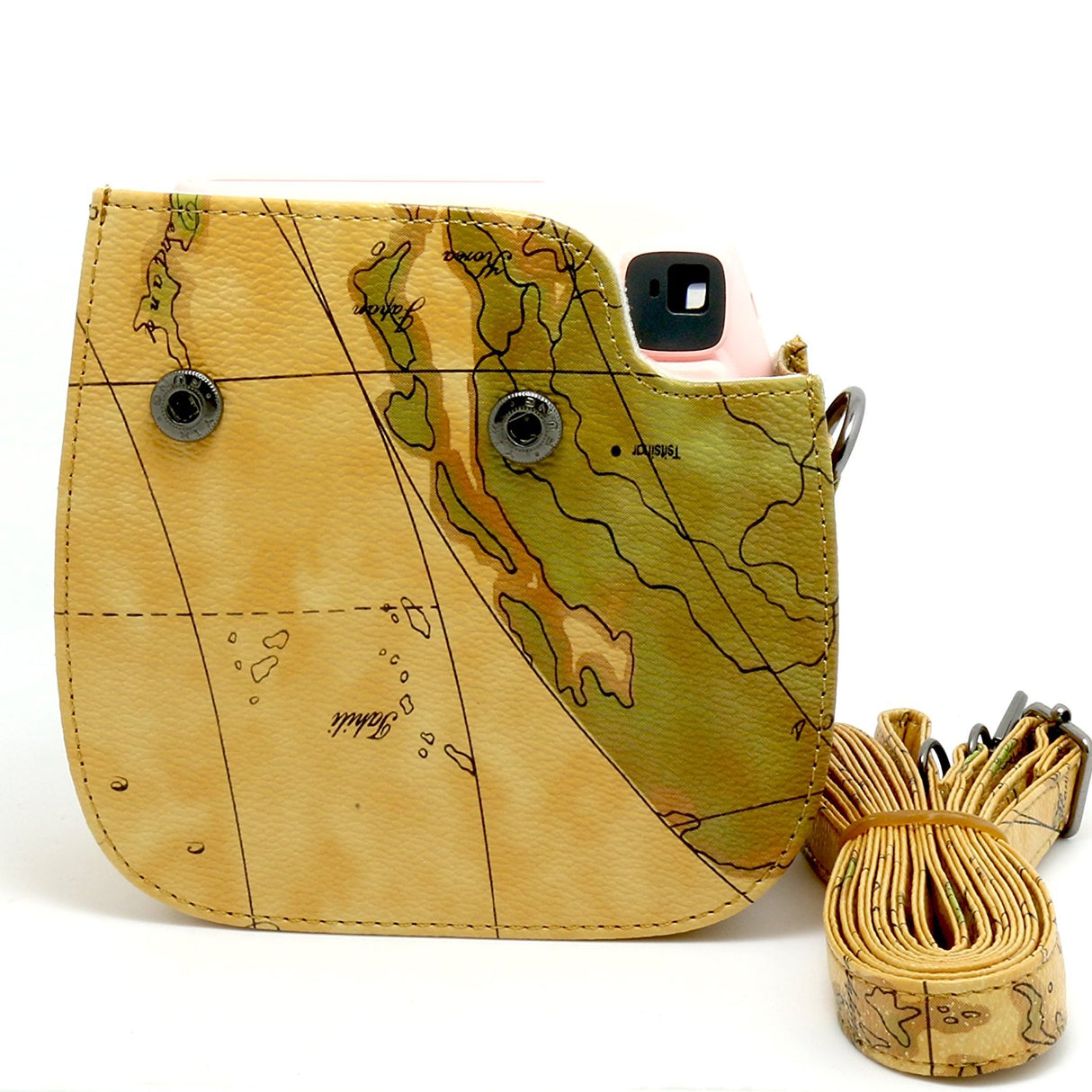 ZENKO MINI 8/8+/9 INSTAX CAMERA POUCH BAG Map