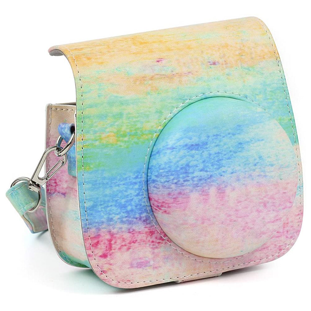 ZENKO Mini Camera Case for Instax Mini 11 9 8 8+ Instant Film Camera Premium PU Leather with Shoulder Strap Smear