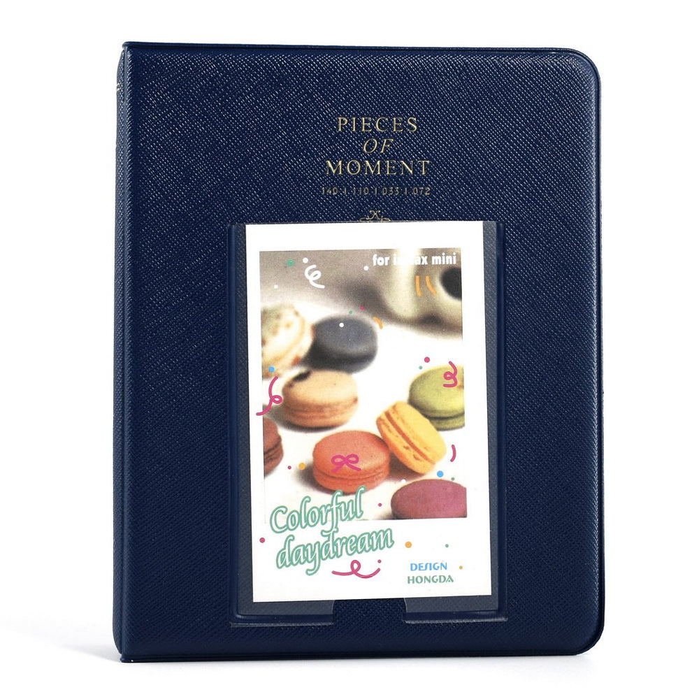 Zikkon Compatible 64 sheet Album for Fujifilm Instax Mini Film (3 inch) Navy Blue
