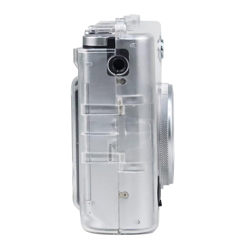 ZIKKON Clear Protective Case for Fujifilm Instax Mini Evo Instant Camera -Transparent Carrying Case with Shoulder Strap.