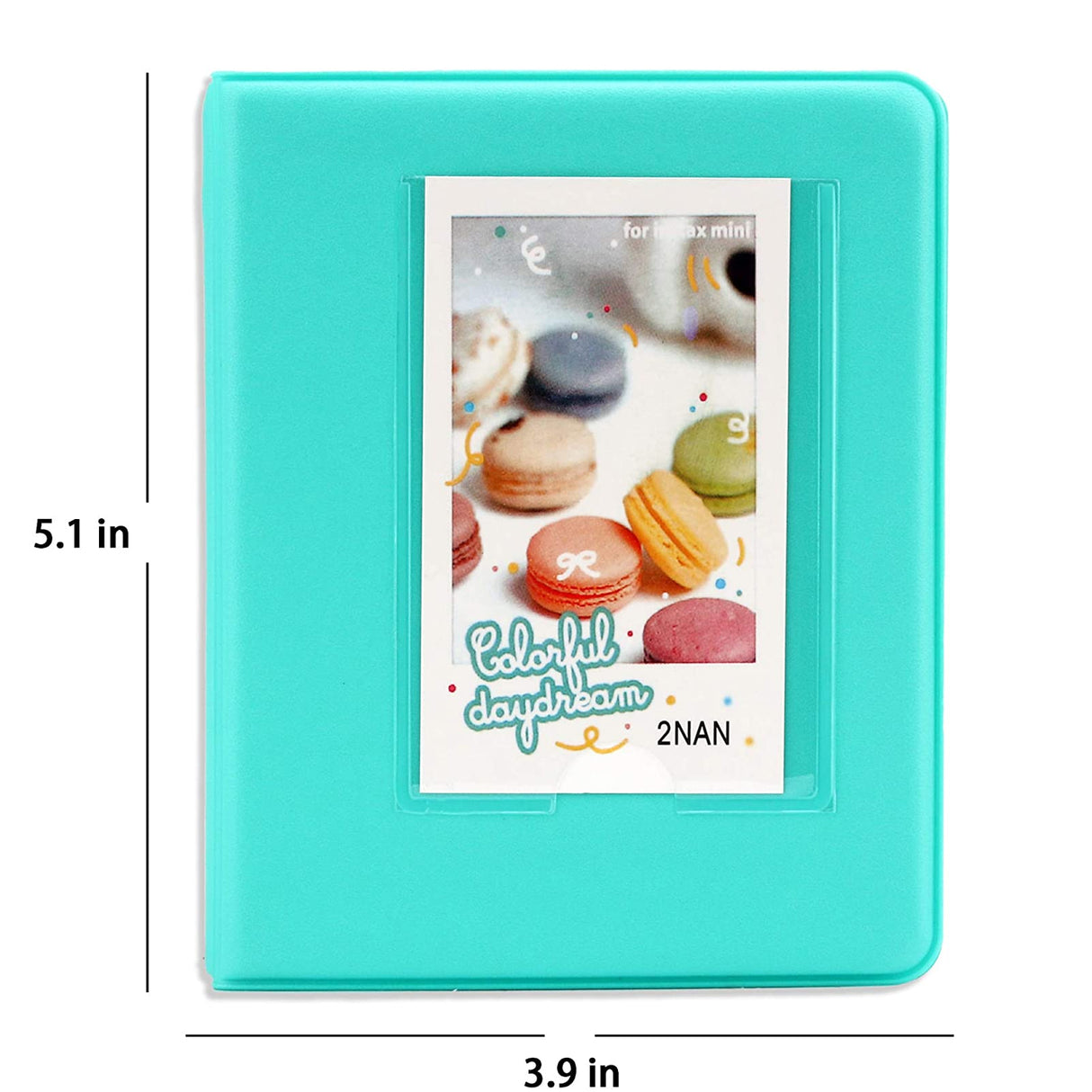 Zikkon Compatible 64 sheet Album for Fujifilm Instax Mini Film (3 inch) Mint Green