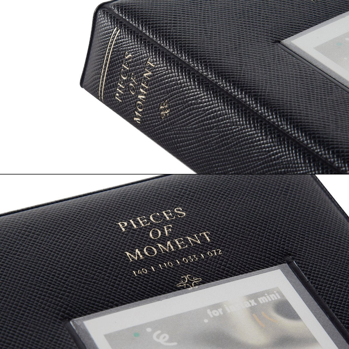 Zikkon Compatible 64 sheet Album for Fujifilm Instax Mini Film (3 inch) Charcoal Gray