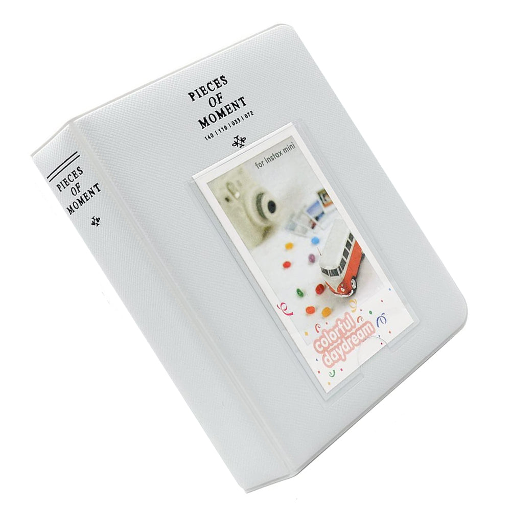Zikkon Compatible 64 sheet Album for Fujifilm Instax Mini Film (3 inch) Ice White
