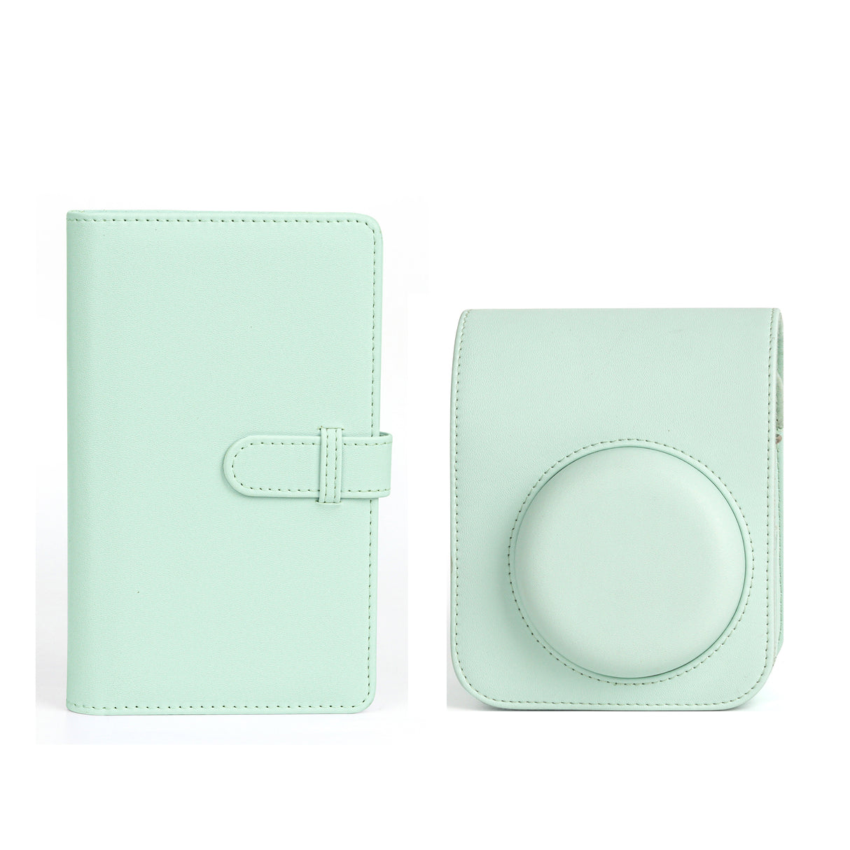 ZIKKON Instant Mini 12 Protective Camera Case with 108 sheet album (Mint green)