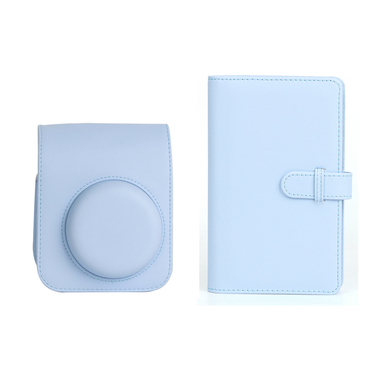 ZIKKON Instant Mini 12 Protective Camera Case with 108 sheet album (Pastel blue)