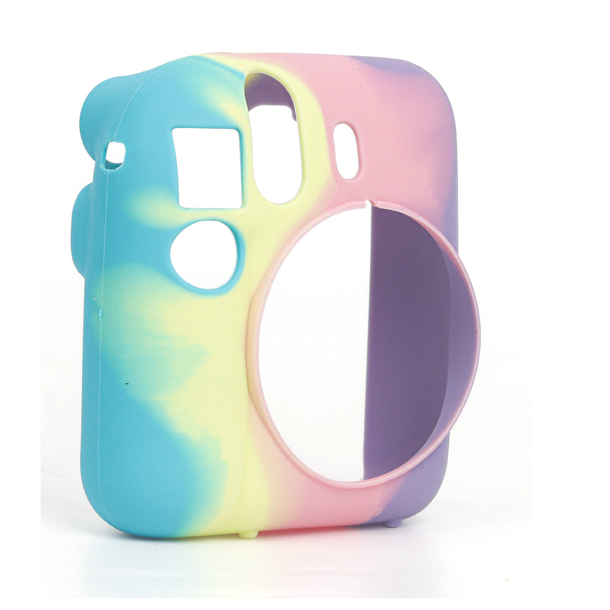 Zikkon Instax Mini 12 Silicone Protective Camera Case_Blue Rainbow