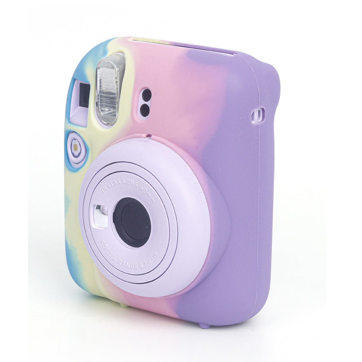 Zikkon Instax Mini 12 Silicone Protective Camera Case_Blue Rainbow