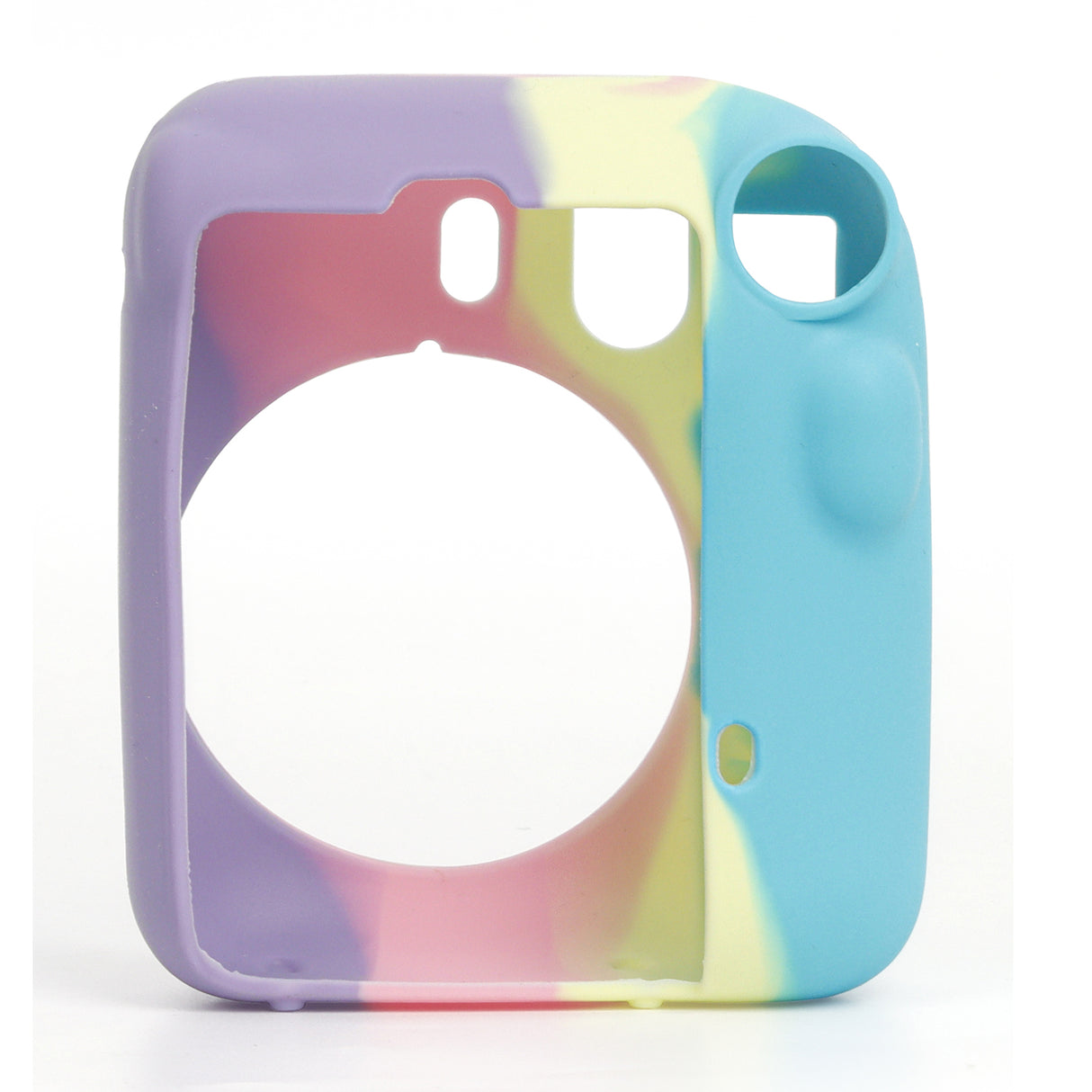 Zikkon Instax Mini 12 Silicone Protective Camera Case_Blue Rainbow