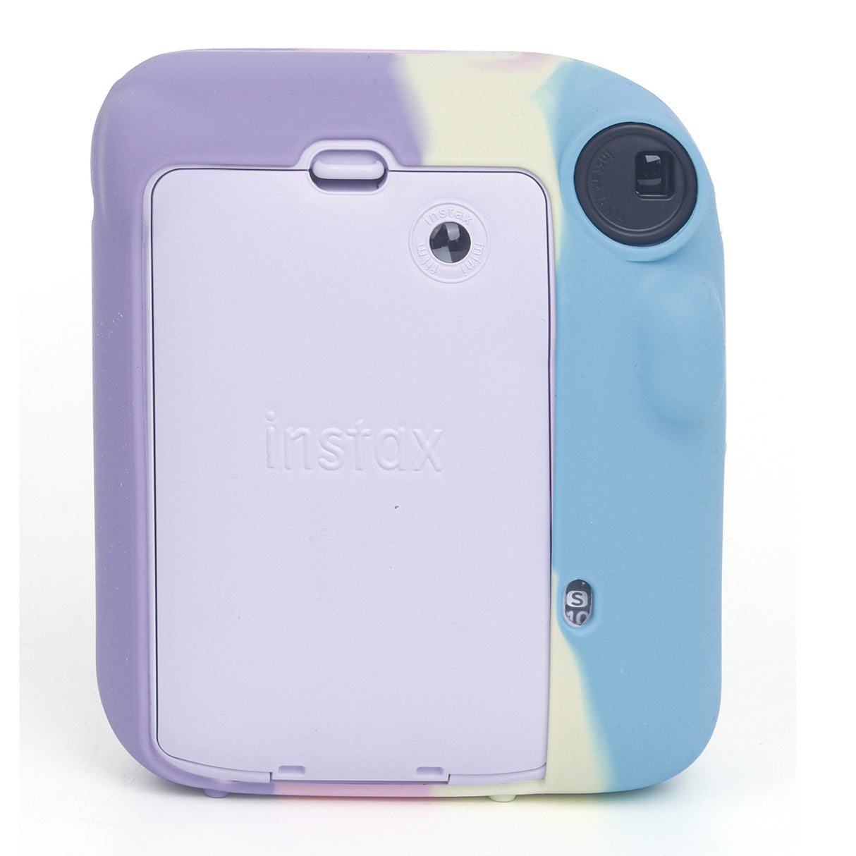 Zikkon Instax Mini 12 Silicone Protective Camera Case_Blue Rainbow