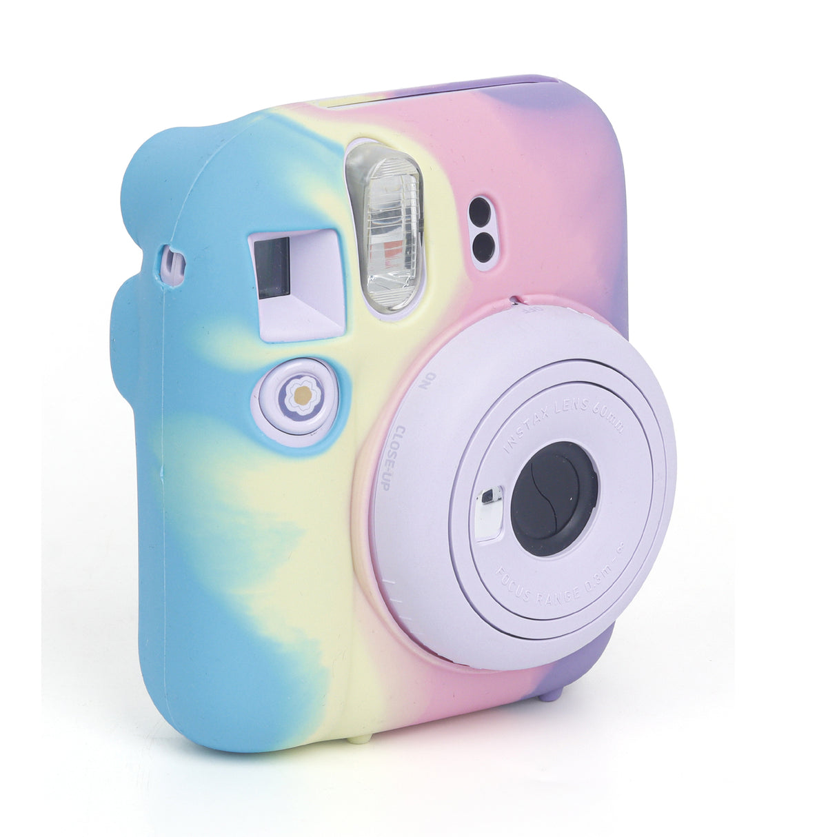 Zikkon Instax Mini 12 Silicone Protective Camera Case_Blue Rainbow