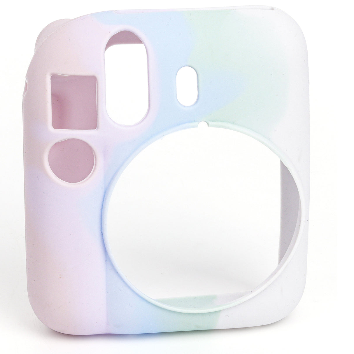 Zikkon Instax Mini 12 Silicone Protective Camera Case_Shallow Rainbow