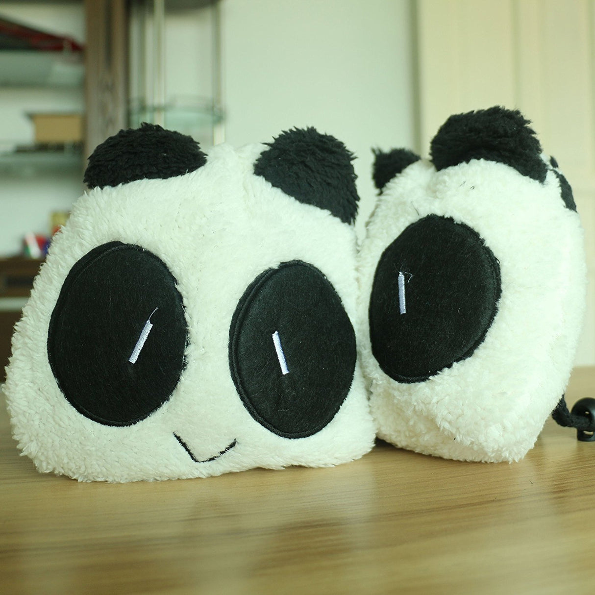 ZIKKON Instax Mini 7s 8 8+ 90 25 26 50s 70, SP-1, Polaroid Z2300, Pringo 231 Cute Panda Comprehensive Protection Case Bag Camera Bag (White & Black)