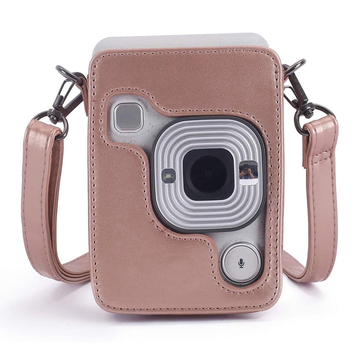 ZIKKON Instax Mini Liplay Instant Camera Case-Blush Gold