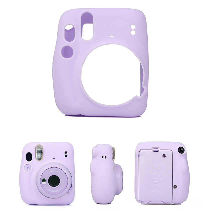 ZIKKON Protective Silicone Case for Fuji-Film Insta-x Instant Mini 11 Camera_Lilac purple