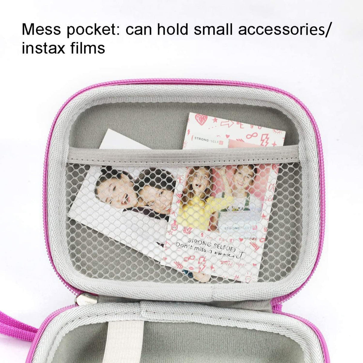 ZIKKON Instax mini EVA Case For Instax Mini Link, Link2, Liplay, EVO (Iridescent pink)