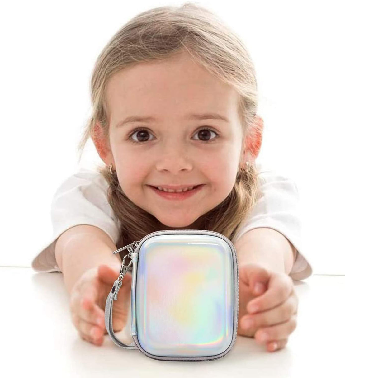 ZIKKON Instax mini EVA Case For Instax Mini Link, Link2, Liplay, EVO (Iridescent-silver)