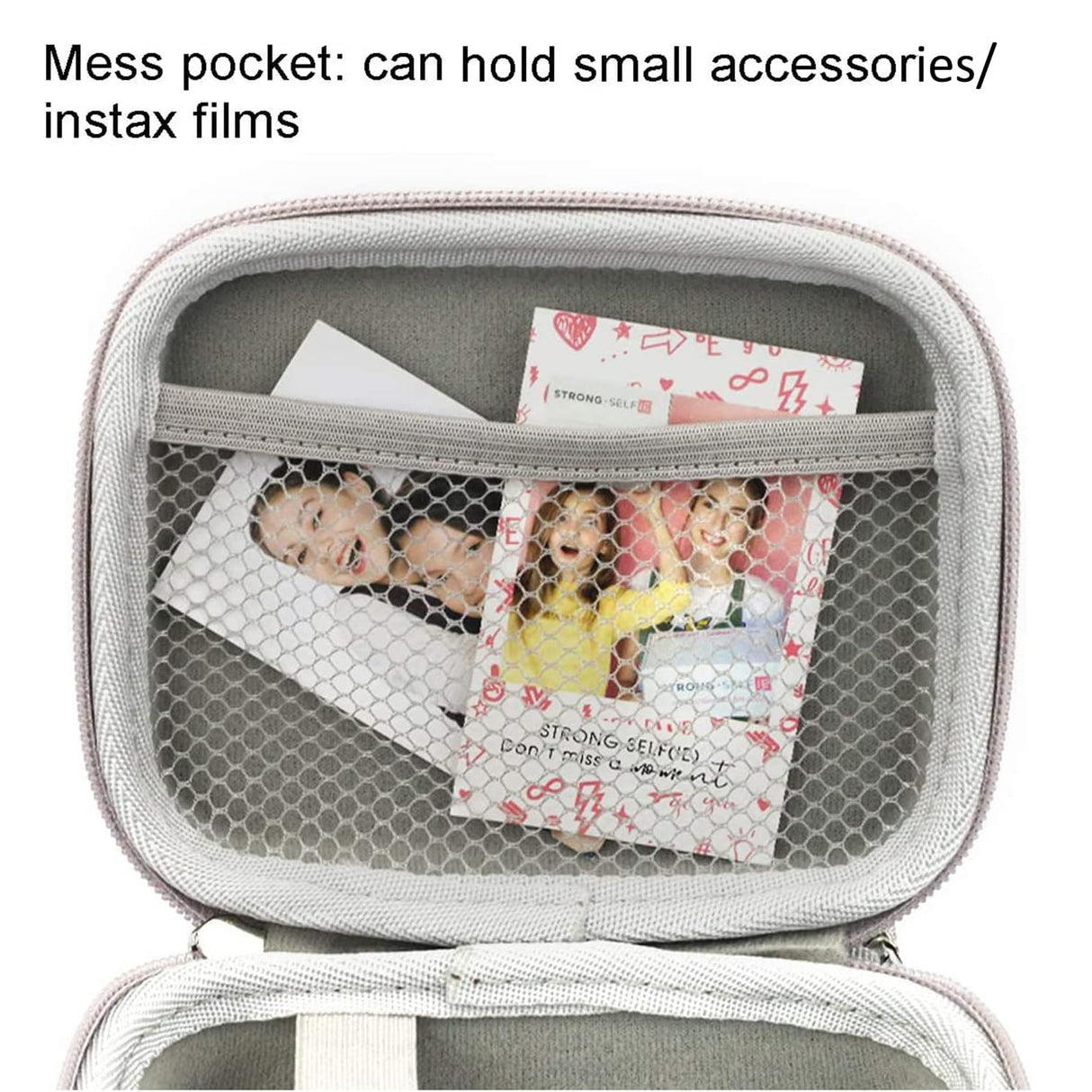 ZIKKON Instax mini EVA Case For Instax Mini Link, Link2, Liplay, EVO (Iridescent-silver)