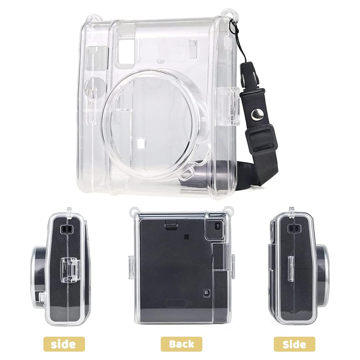 ZIKKON Compatible Mini 40 Camera Case Bag for Fujifilm Instax Mini 40 Camera (Clear)