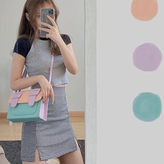 ZIKKON Instax universal Macaron style Message Crossbody Bag for Fujiflim Instant Camera Digital camera shoulder bag