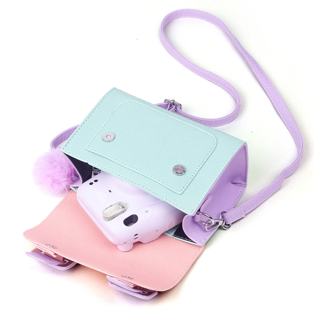 ZIKKON Instax universal Macaron style Message Crossbody Bag for Fujiflim Instant Camera Digital camera shoulder bag