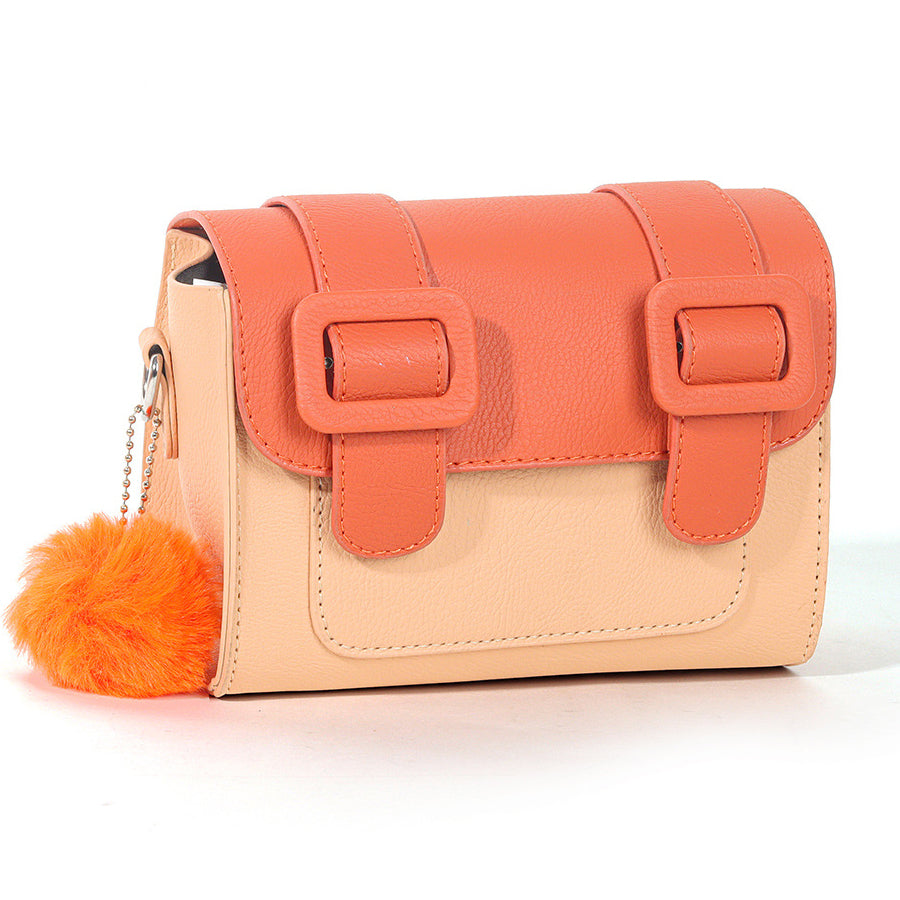 ZIKKON Instax universal Macaron style Message Crossbody Bag for Fujiflim Instant Camera Digital camera shoulder bag (Orange)