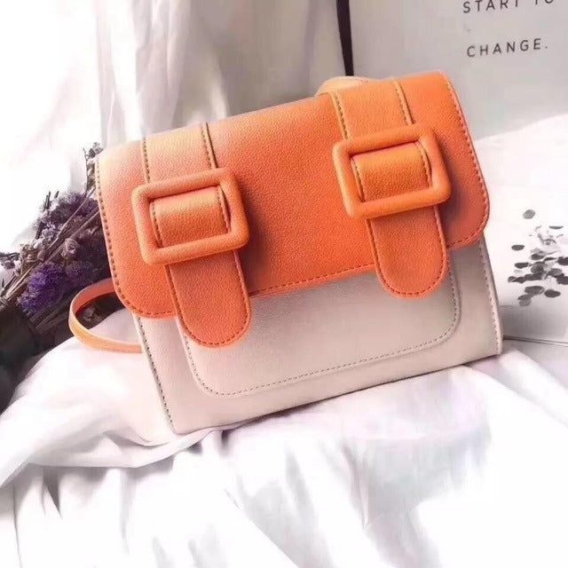 ZIKKON Instax universal Macaron style Message Crossbody Bag for Fujiflim Instant Camera Digital camera shoulder bag (Orange)