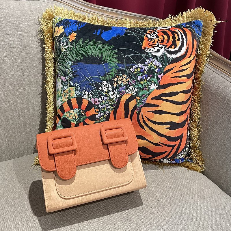 ZIKKON Instax universal Macaron style Message Crossbody Bag for Fujiflim Instant Camera Digital camera shoulder bag (Orange)