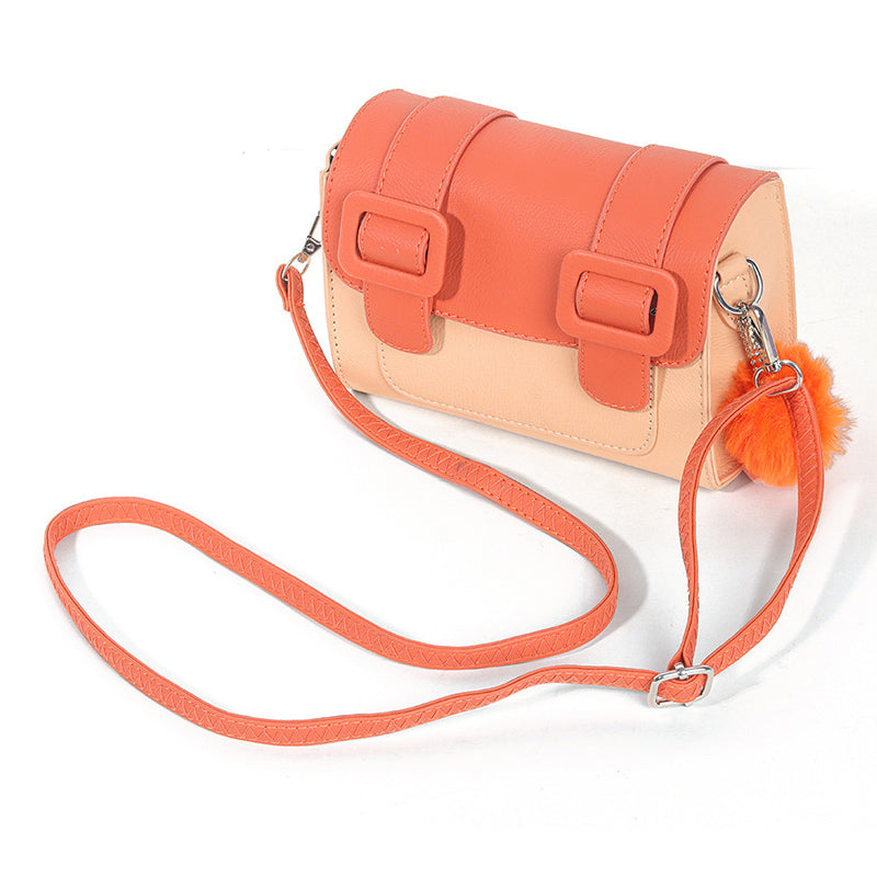 ZIKKON Instax universal Macaron style Message Crossbody Bag for Fujiflim Instant Camera Digital camera shoulder bag (Orange)