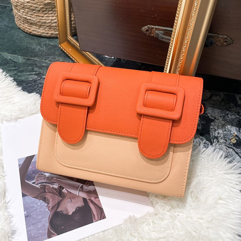 ZIKKON Instax universal Macaron style Message Crossbody Bag for Fujiflim Instant Camera Digital camera shoulder bag (Orange)