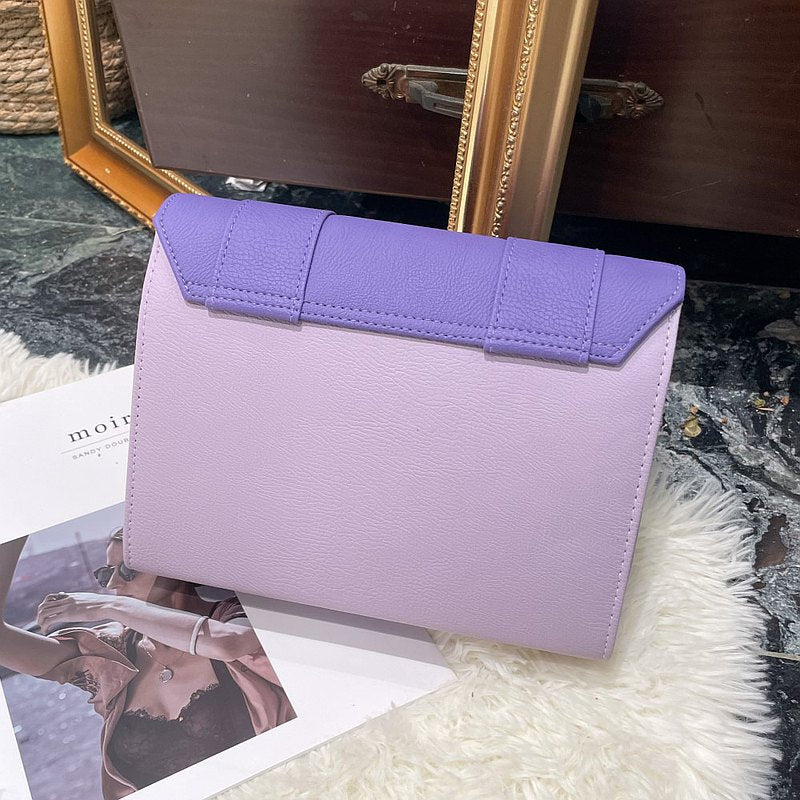 ZIKKON Instax universal Macaron style Message Crossbody Bag for Fujiflim Instant Camera Digital camera shoulder bag (purple)