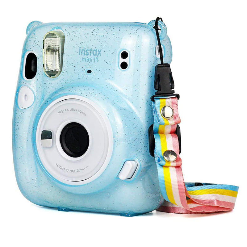 ZIKKON Mini 11 Instax Camera Pouch Bag Glister Case_Blue