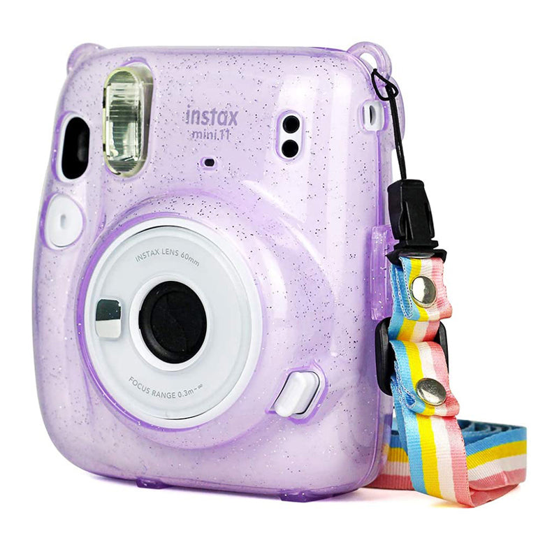 ZIKKON Mini 11 Instax Camera Pouch  Bag Glister Case_Purple