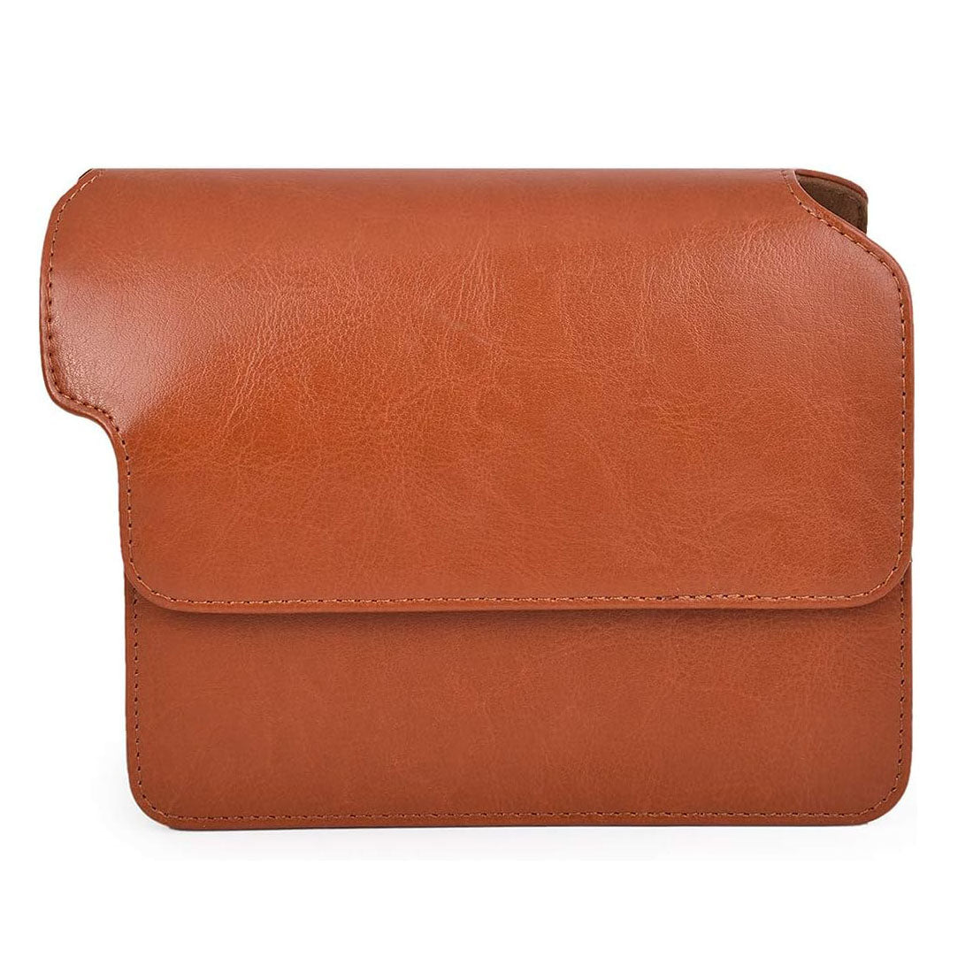 ZIKKON PU Leather Camera Case Compatible with Wide 300 Instant Camera Bag with Shoulder Strap_Brown