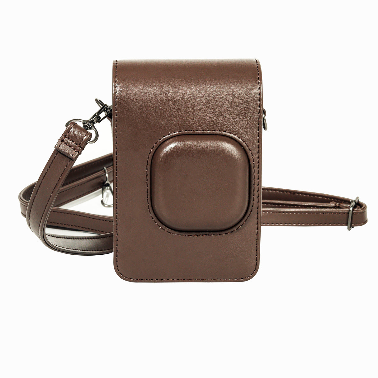 ZIKKON Protective Case for Fuji instax mini liplay Camera with adjustable neck strap quick detachable- Deep bronze
