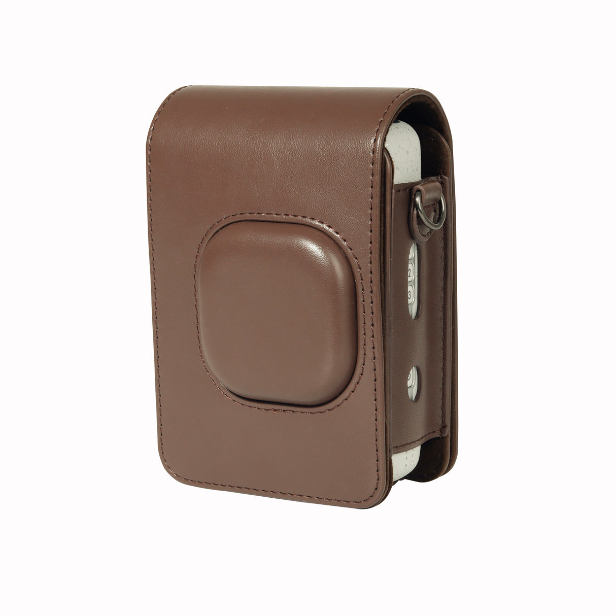 ZIKKON Protective Case for Fuji instax mini liplay Camera with adjustable neck strap quick detachable- Deep bronze