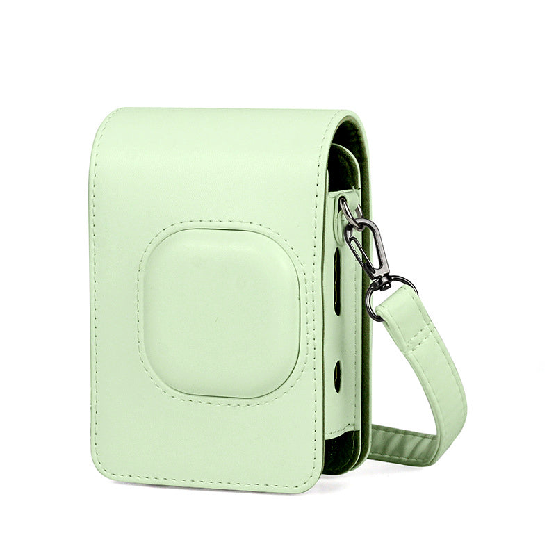 ZIKKON Protective Case for Fuji instax mini liplay Camera with adjustable neck strap quick detachable- Matcha Green